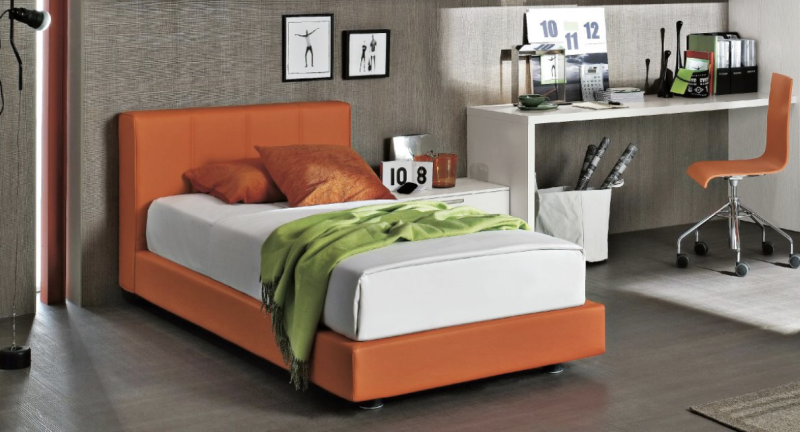 Оранжевая&nbsp;односпальная кровать Tomasella&nbsp;Club