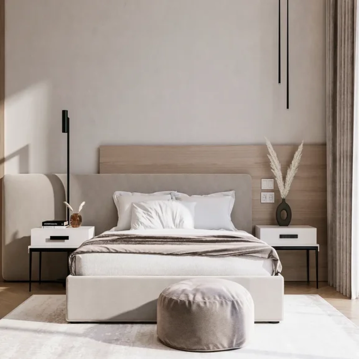 Интерьер спальни в стиле минимализм: тренды на 2024-2025
